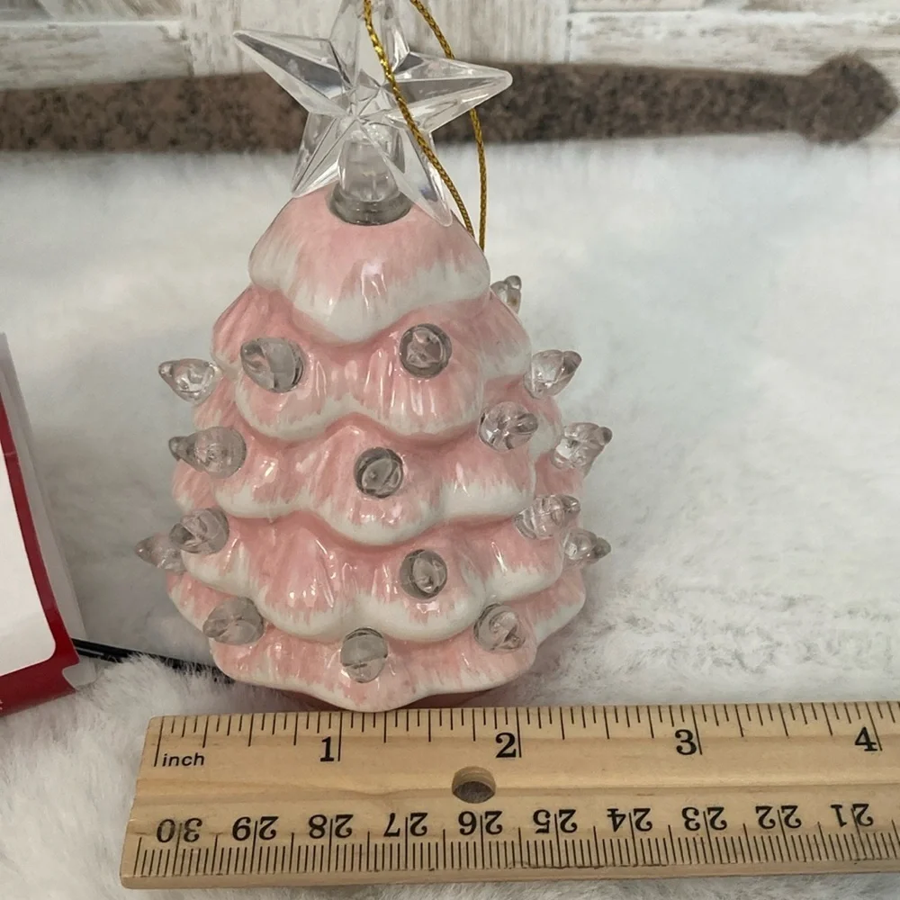 Mr. Christmas Light Up Pink Christmas Tree Ornament